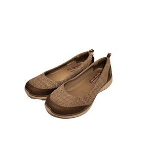 Skechers Womens Microburst One Up Taupe Slip On Flats 23482 TPE Size 9.5 NEW